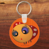 Sleutelhanger_Blauwe ladybug_Key_Chain_Zaltar Sleutelhanger (Voorkant)