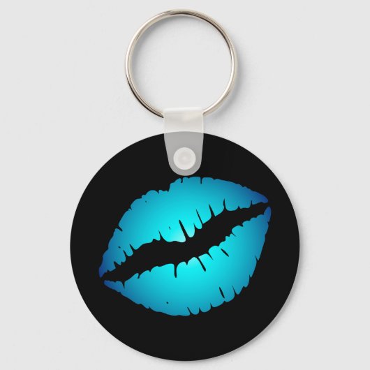 Sleutelhanger Blauwe Lips (Voorkant)