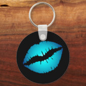 Sleutelhanger Blauwe Lips (Voorkant)