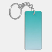 sleutelhanger: BLAUWGROEN OMBRE Sleutelhanger (Voorkant Links)