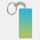 sleutelhanger: BLUE GREEN OMBRE Sleutelhanger (Voorkant Links)