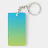sleutelhanger: BLUE GREEN OMBRE Sleutelhanger (achterkant)