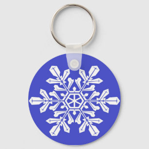 Sleutelhanger Blue Snow Flake