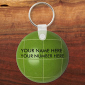 Sleutelhanger Bocce Ball met Jouw naam, uw nummer (Voorkant)