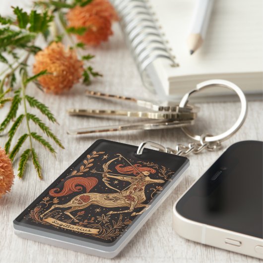 Sleutelhanger Boogschutter Hemelse Zodiac Art (Voorkant Rechts)