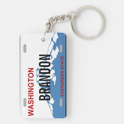 Sleutelhanger bord Washington (achterkant)
