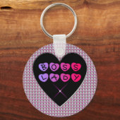 Sleutelhanger Boss Dame Diamanten (Voorkant)