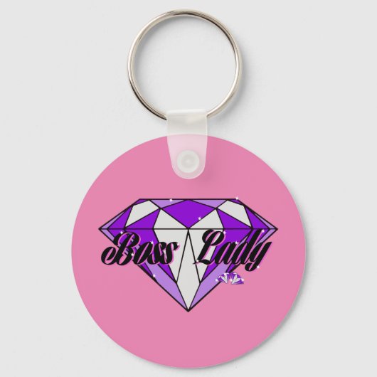 Sleutelhanger Boss Dame Diamanten (Voorkant)