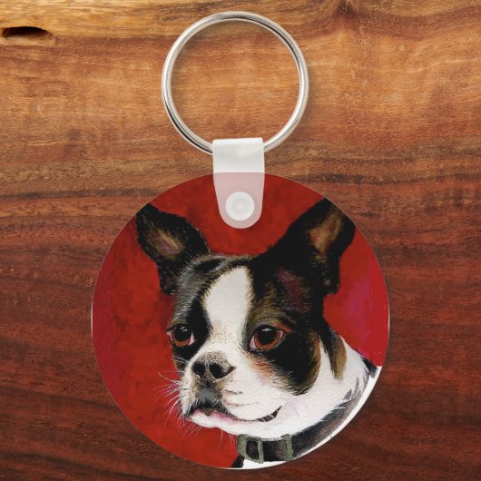 Sleutelhanger Boston Terrier (Voorkant)