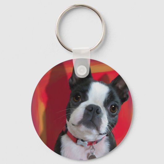 Sleutelhanger Boston Terrier (Voorkant)