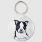 Sleutelhanger Boston Terrier (Voorkant)