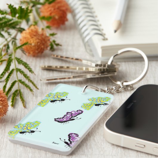 Sleutelhanger/botervliegen Sleutelhanger (Voorkant Rechts)