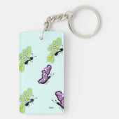 Sleutelhanger/botervliegen Sleutelhanger (achterkant)