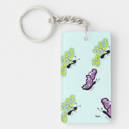 Sleutelhanger/botervliegen Sleutelhanger