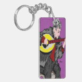 Sleutelhanger/Bouzouki Player Sleutelhanger (Voorkant Links)