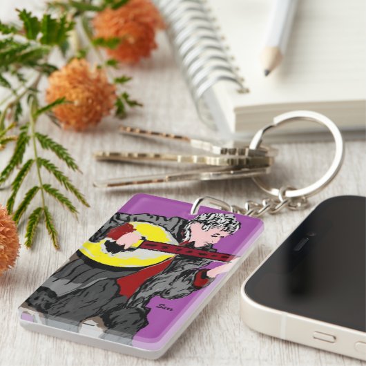 Sleutelhanger/Bouzouki Player Sleutelhanger (Voorkant Rechts)