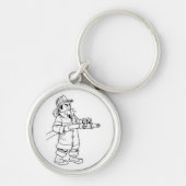 Sleutelhanger brandweerman (Voorkant)