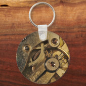 Sleutelhanger: Brass Hearted. Horloge Sleutelhanger (Voorkant)