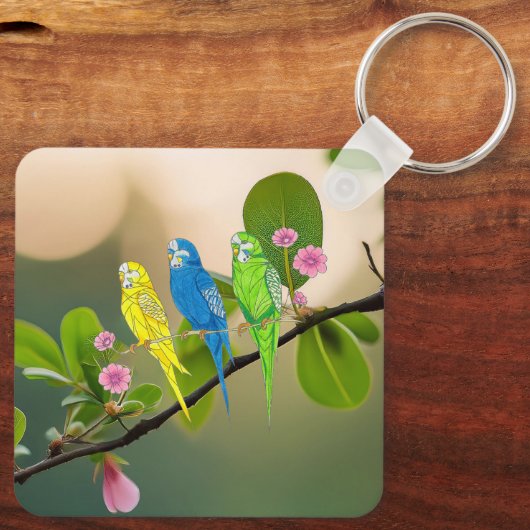 Sleutelhanger Budgies Bird (Achterkant)