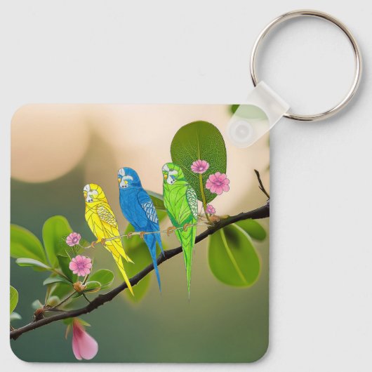 Sleutelhanger Budgies Bird (Achterkant)