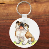 Sleutelhanger Bulldog Puppy (Voorkant)