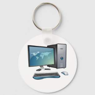 Sleutelhanger Bureaublocomputer