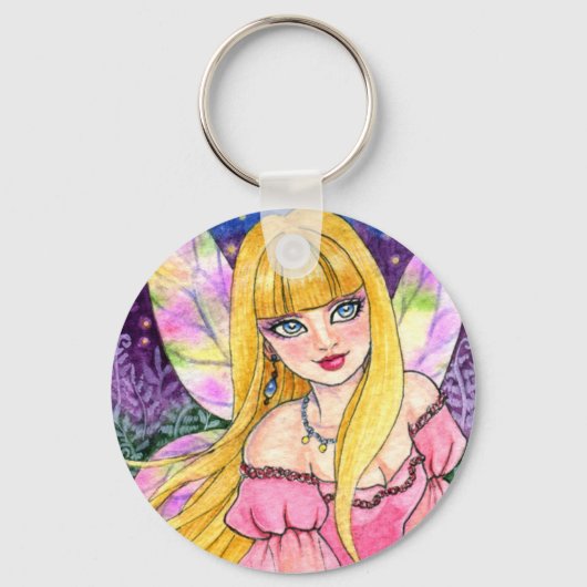 Sleutelhanger Butterfly Fairy Fantasy door Ann How (Voorkant)