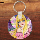 Sleutelhanger Butterfly Fairy Fantasy door Ann How (Voorkant)