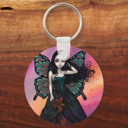 sleutelhanger "Butterfly Sunset" (Voorkant)