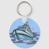 Sleutelhanger Button motorboot (Voorkant)