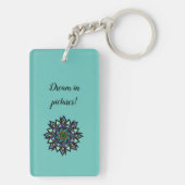 Sleutelhanger cadeau mannen bloemen natuur droomku (achterkant)