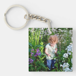 Sleutelhanger cadeau met foto voor moeder of oma