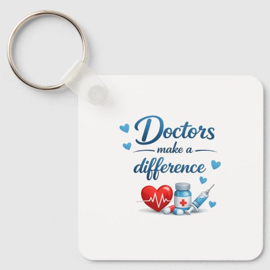 Sleutelhanger Cadeau voor dokter (Voorkant)