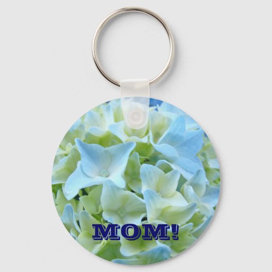 SLEUTELHANGER cadeaus Blue Hydrangea Flowers Flora (Voorkant)