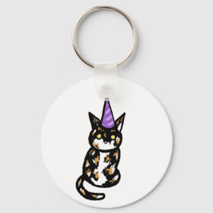 Sleutelhanger Calico Kat Feest