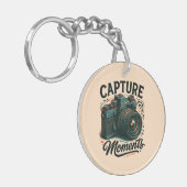 Sleutelhanger Camera Kunst 'Momenten Vangen' (Voorkant Links)