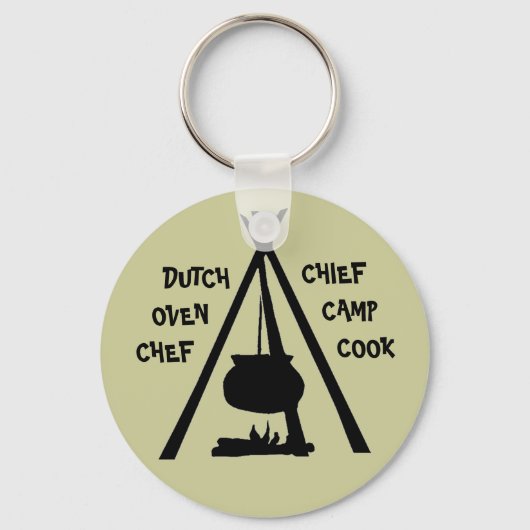 SLEUTELHANGER CAMPING GLAMPING DUTCH OVEN CHEF COO (Voorkant)