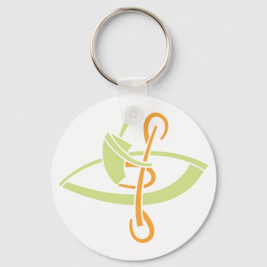 Sleutelhanger Canoaliseillustratie (Achterkant)