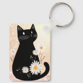 Sleutelhanger Cartoon Kitty met de Madeliefjes (Achterkant)