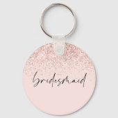 Sleutelhanger Chic Bridesmaid Personalized Glitter (Voorkant)