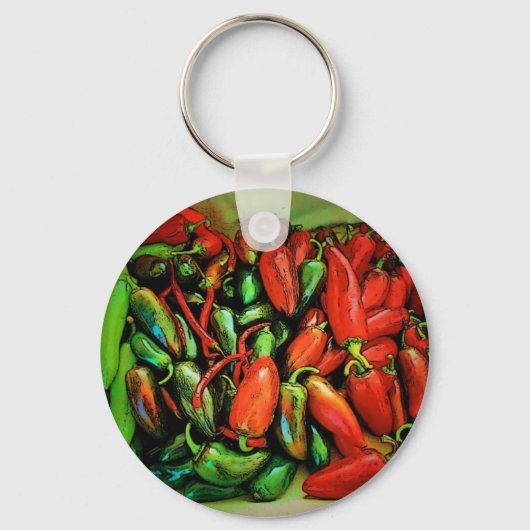 Sleutelhanger Chili Peppers (Voorkant)