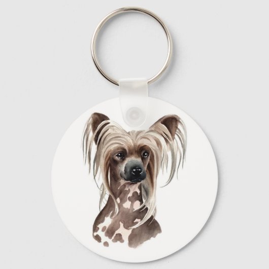 Sleutelhanger Chinese Crested (Voorkant)
