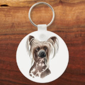 Sleutelhanger Chinese Crested (Voorkant)