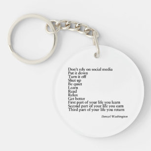 sleutelhanger citaat, denzel washington citaat cad