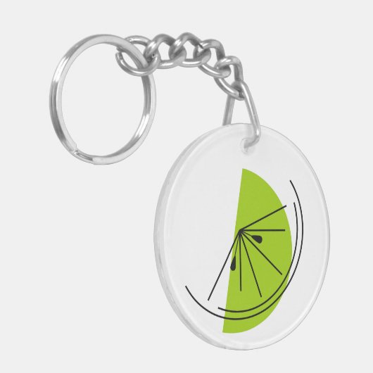 Sleutelhanger Citrus Limoen, dubbelzijdig (Voorkant Links)
