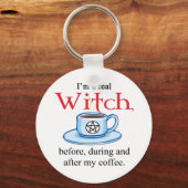 sleutelhanger Coffee Witch (Voorkant)