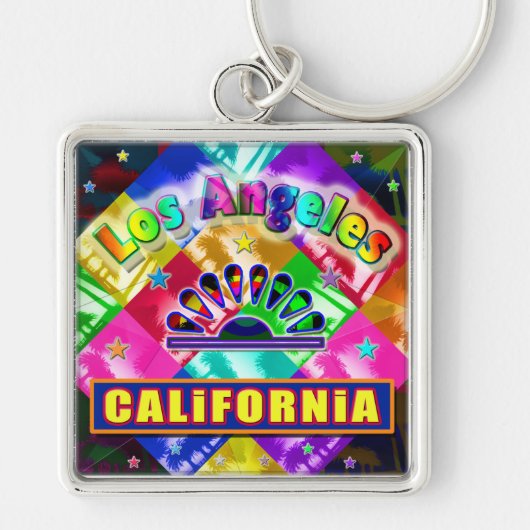sleutelhanger "Coloring Los Angeles 4" (Voorkant)