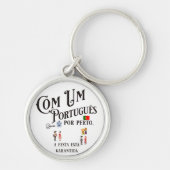 Sleutelhanger Com um Portugues por perto (Voorkant)