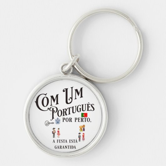 Sleutelhanger Com um Portugues por perto (Voorkant)