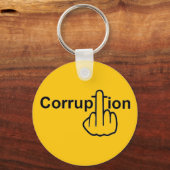Sleutelhanger Corruption Sucks (Voorkant)